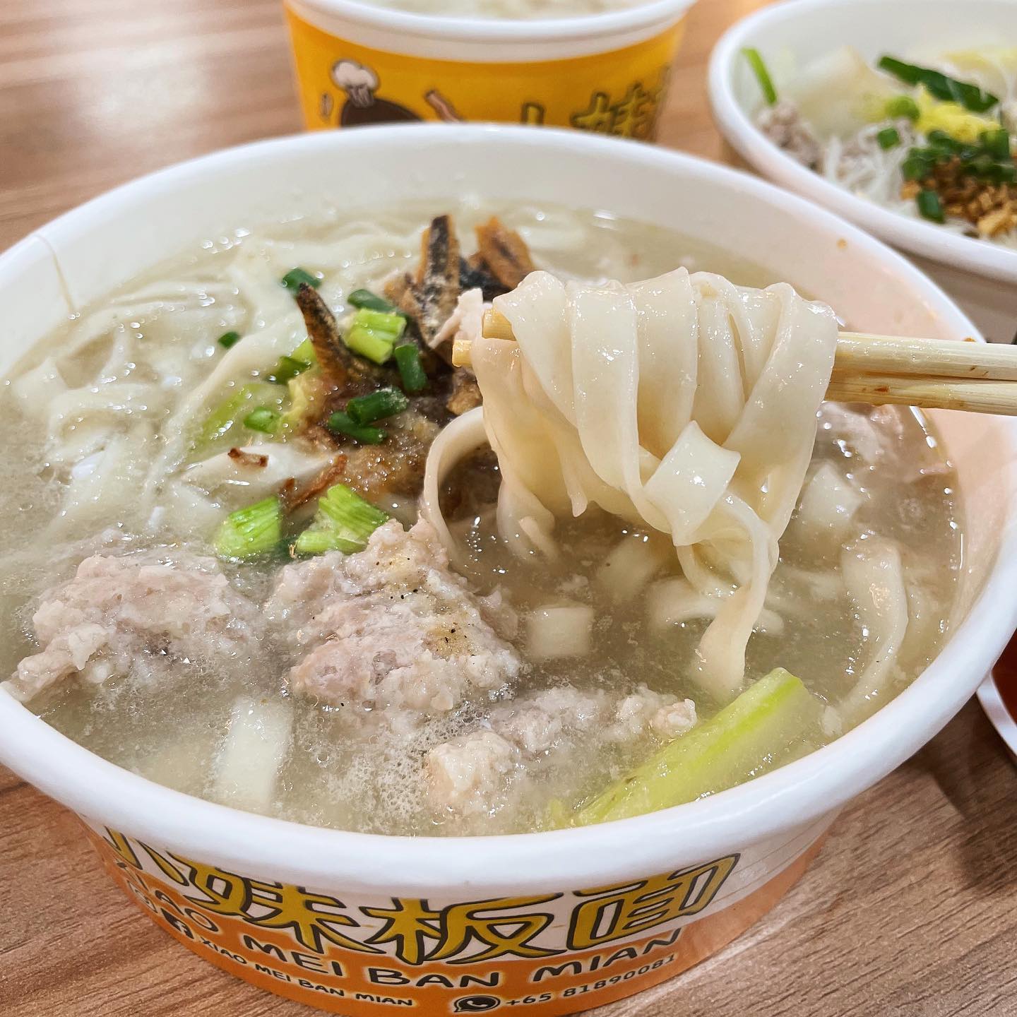 xiao mei ban mian - ban mian soup