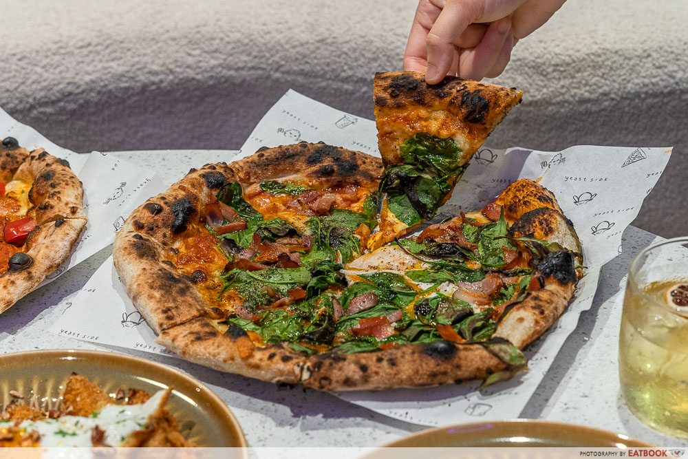 yeast side farrer park breakfast pizza