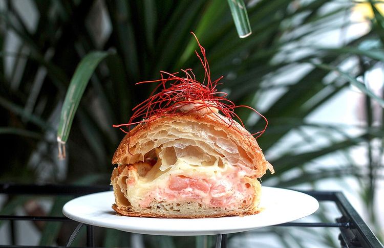 brotherbird sengkang - twice baked mentaiko croissant
