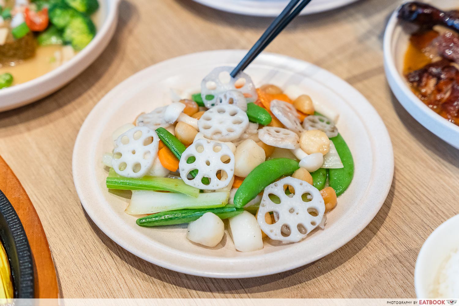 dian xiao er downtown east - stir fry lotus roots