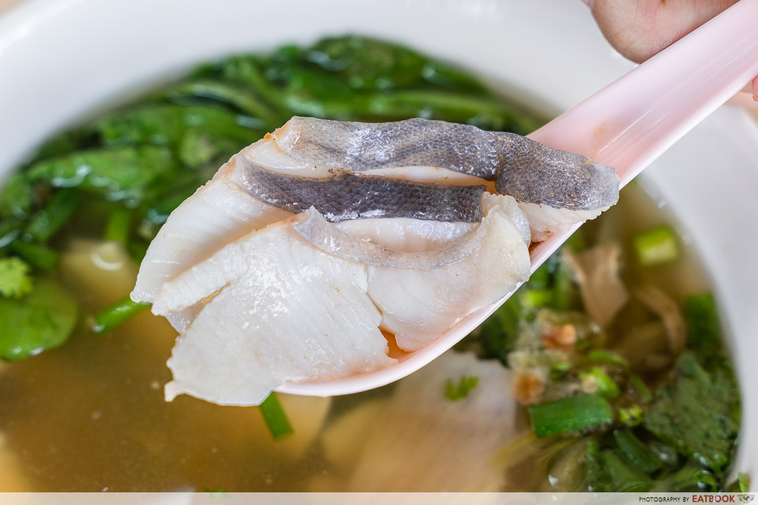 first street teochew fish soup - pomfret slices
