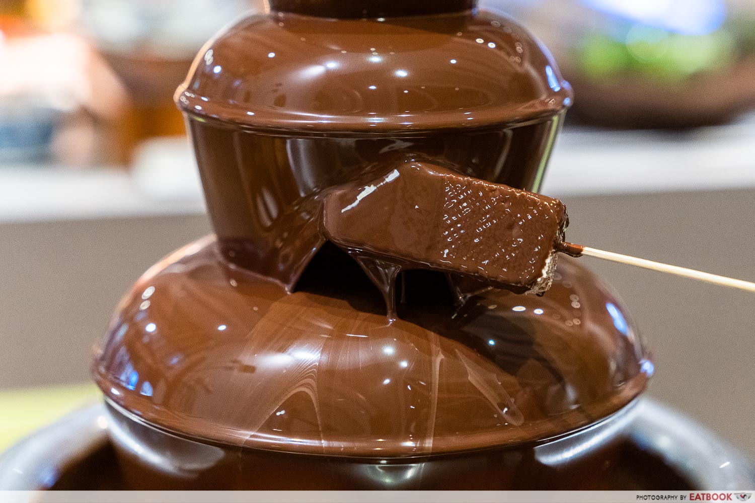 paradox singapore ellenborough market cafe - chocolate fountain