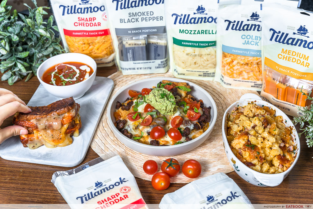 tillamook cheese - final product and dishes