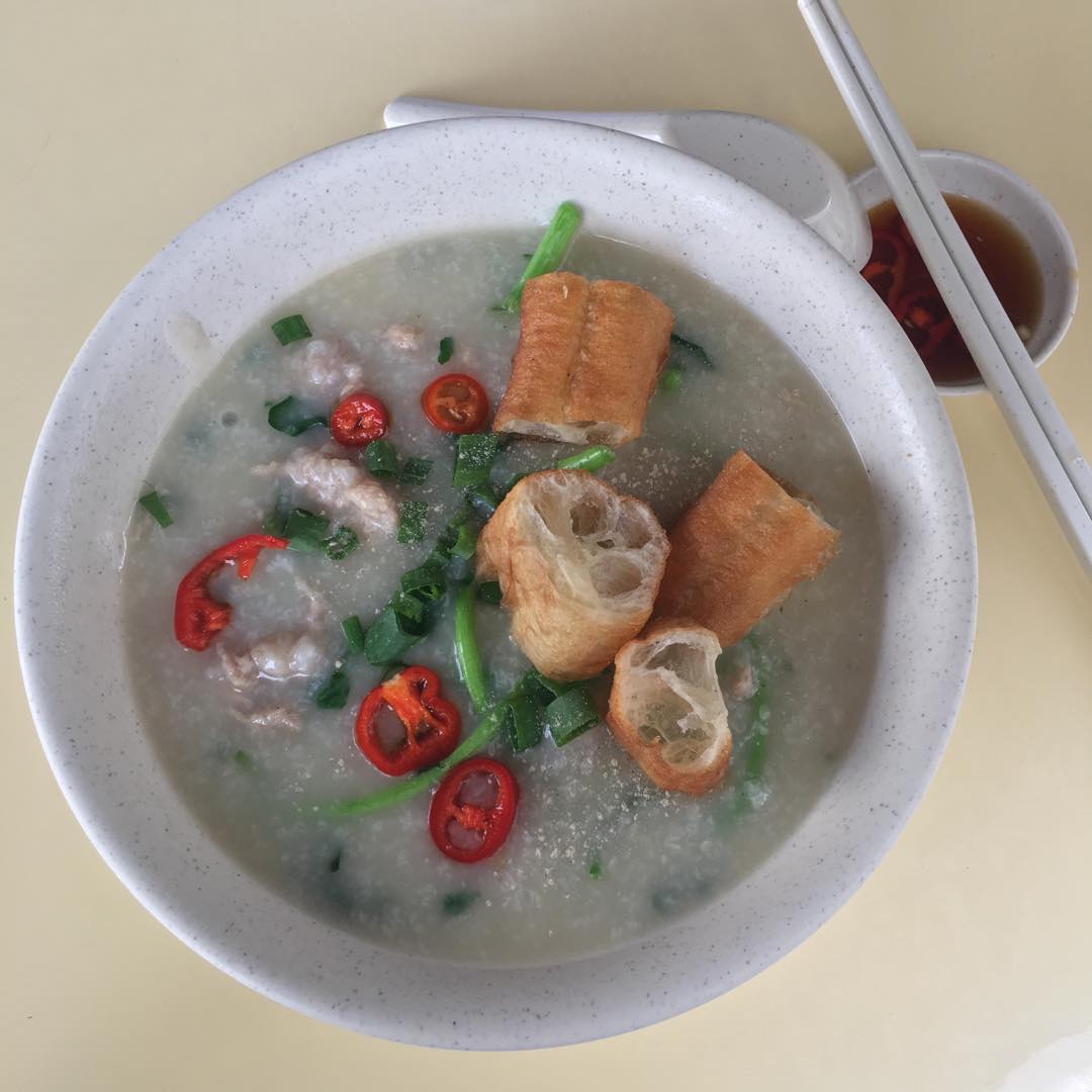 xian ji porridge - pork porridge