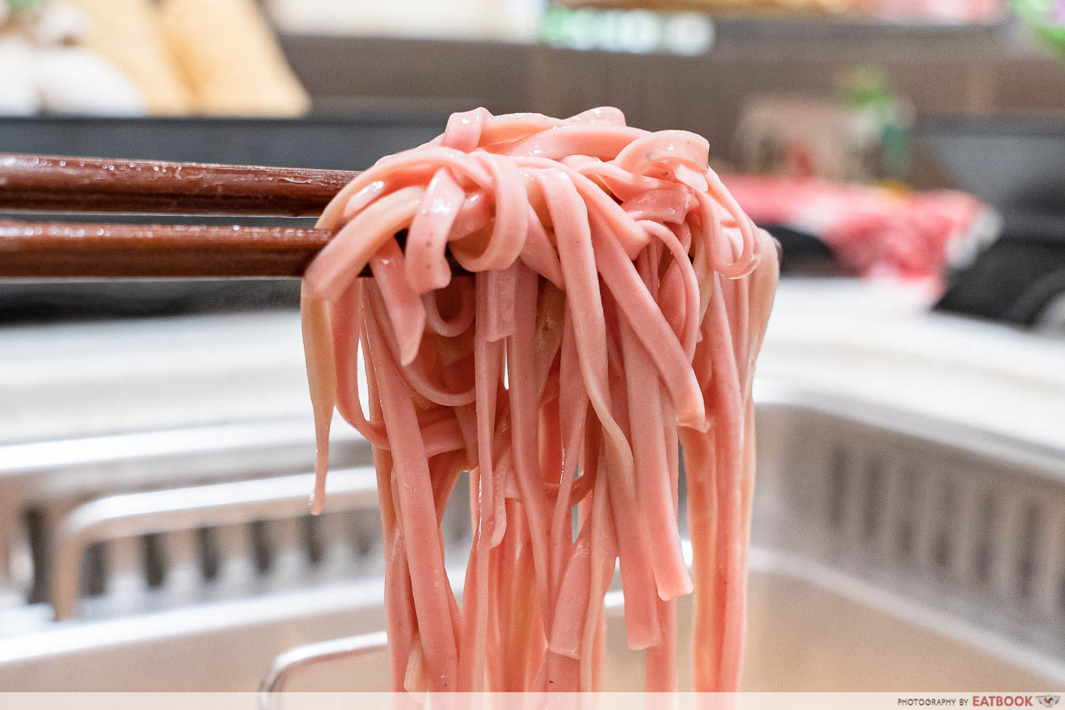 empire hotpot - beetroot noodles