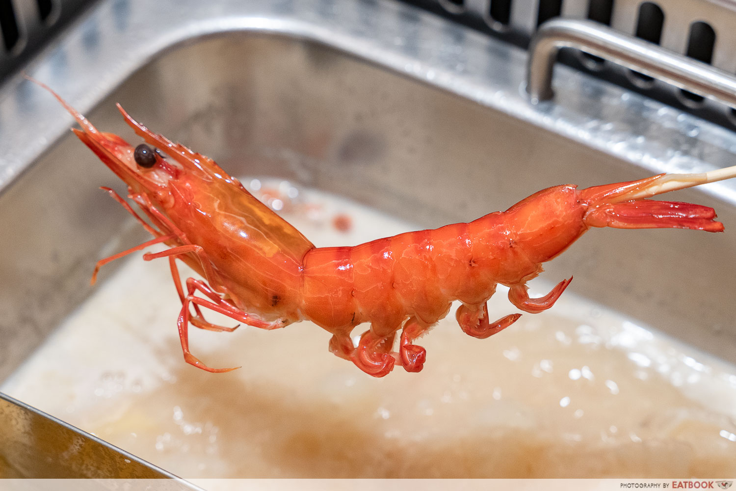 empire hotpot - prawn on skewer