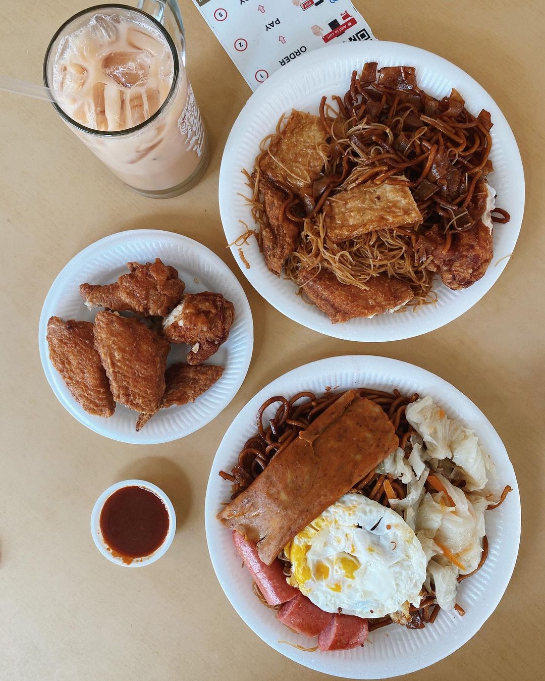 eng kee wings flatlay