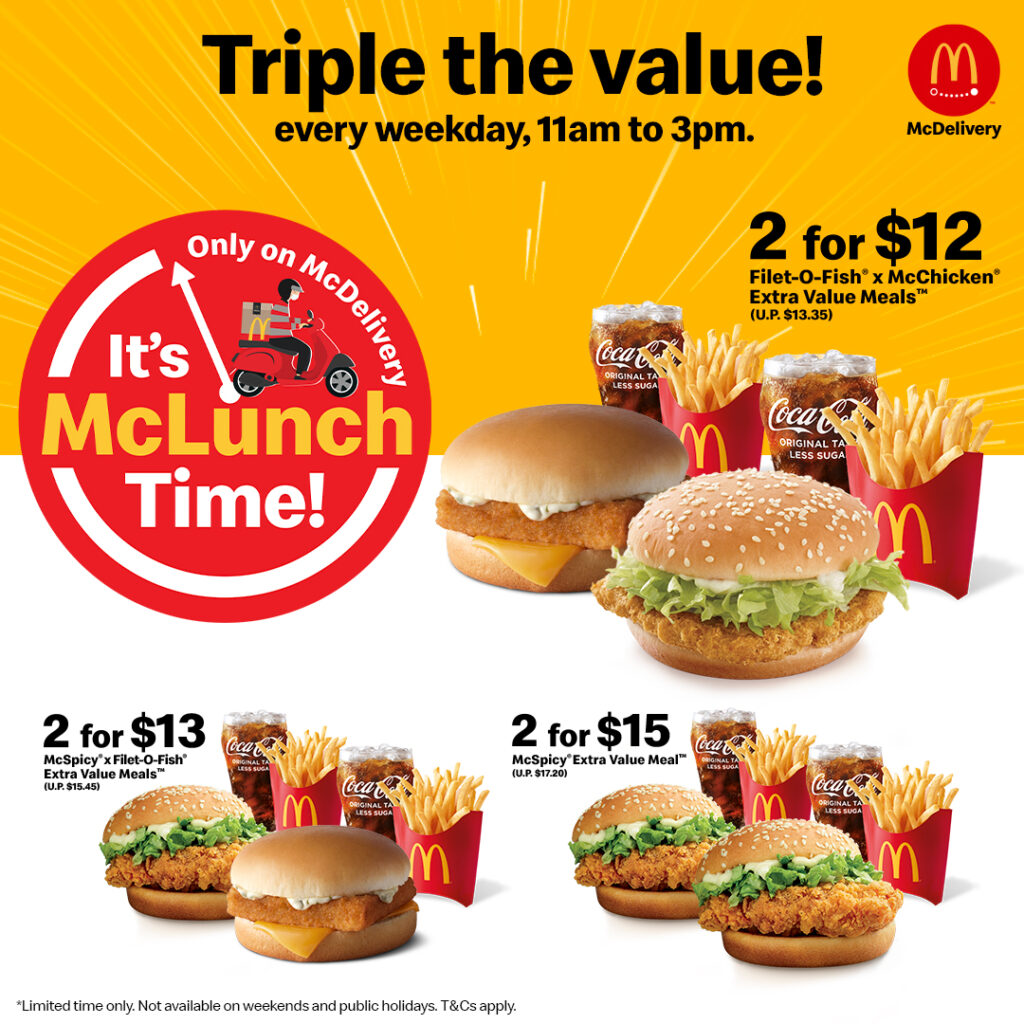mcdonalds lunch deal poster