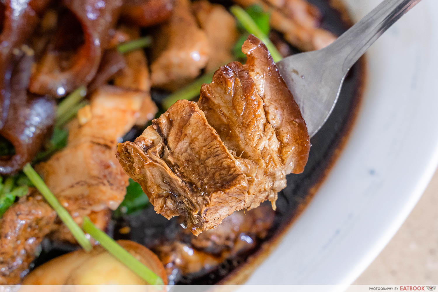 ming fa duck rice - pork belly