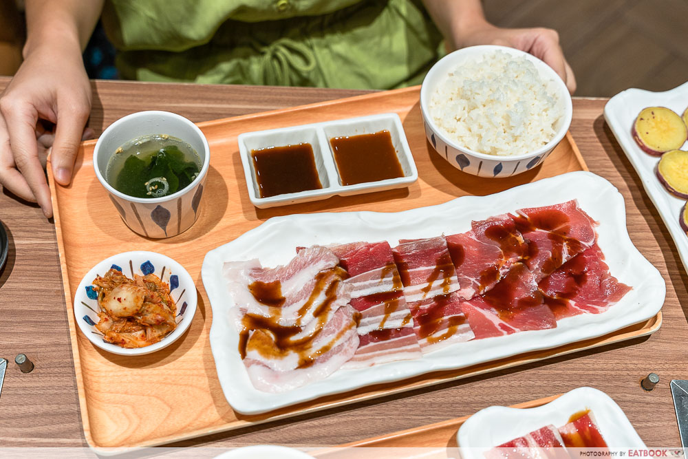 yakiniku go pork sanshu set