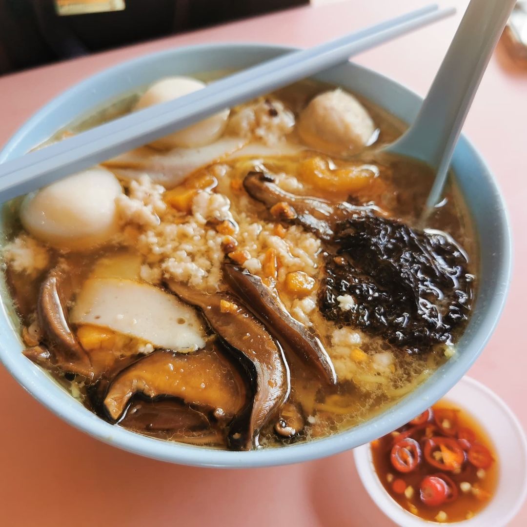 yao fa teochew mushroom minced meat noodle