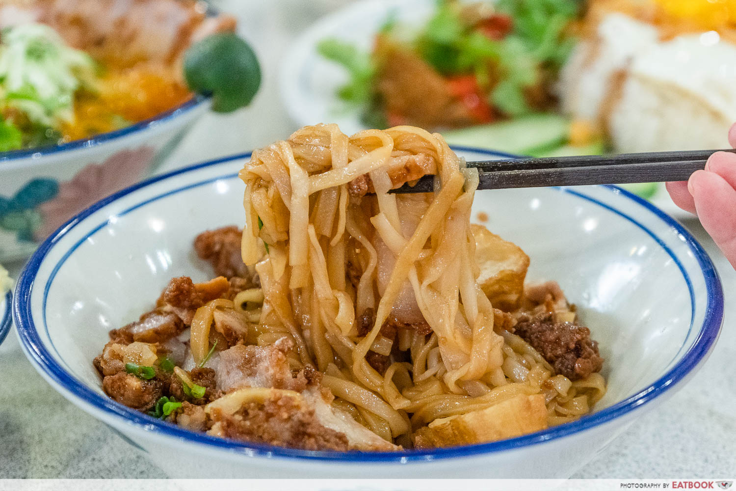 Traditional fried pork Ah Yen - kway teow