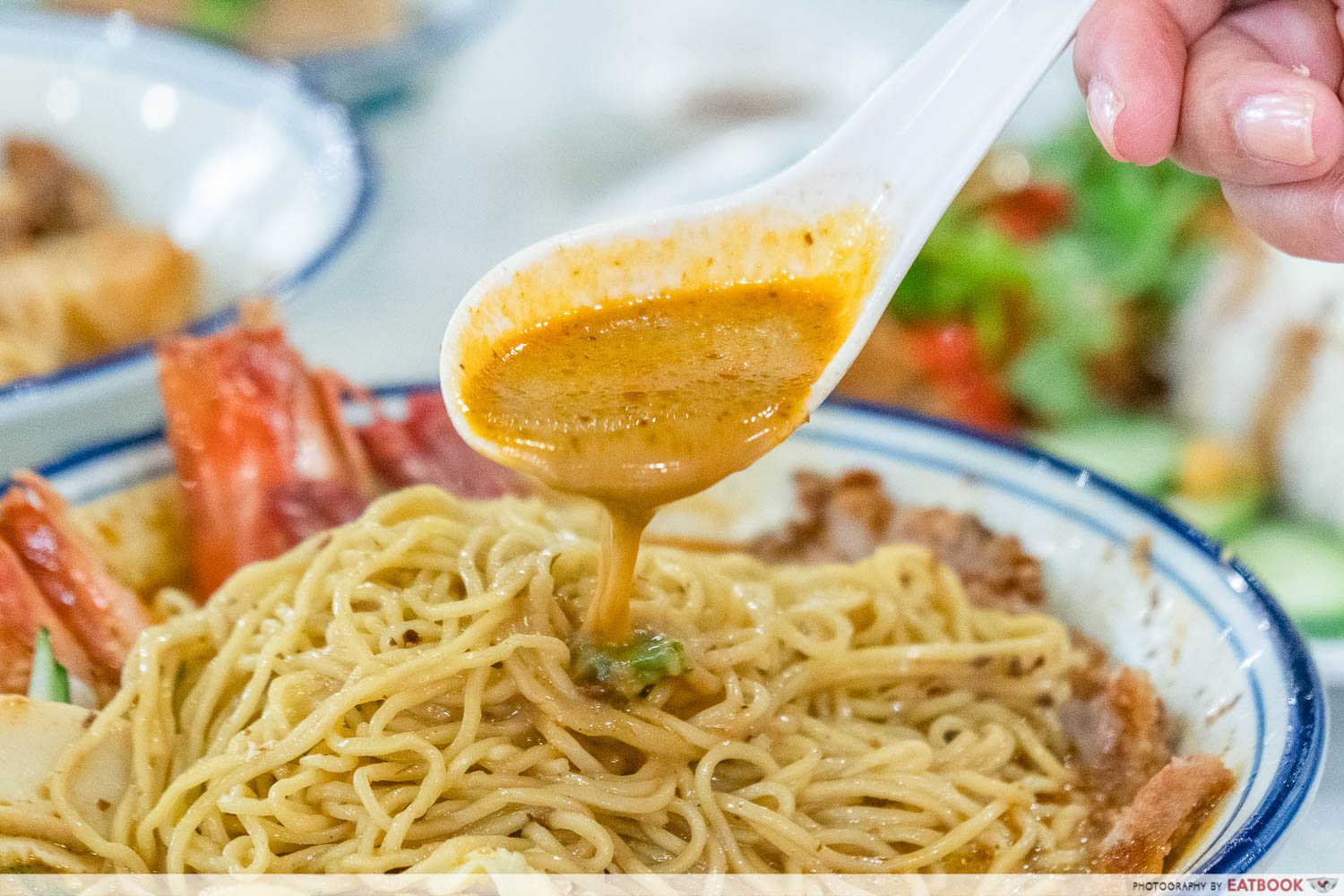 Ah Yen Traditional Fried Pork - sarawak laksa soup