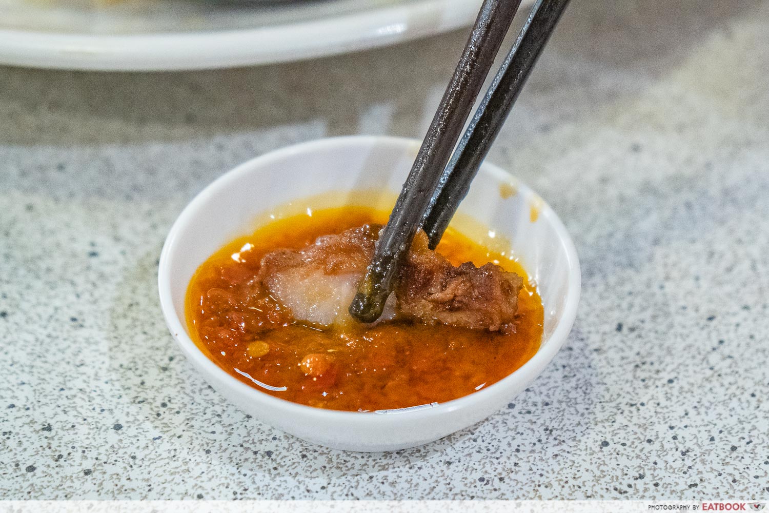 ah yen traditional fried pork - dipping shot