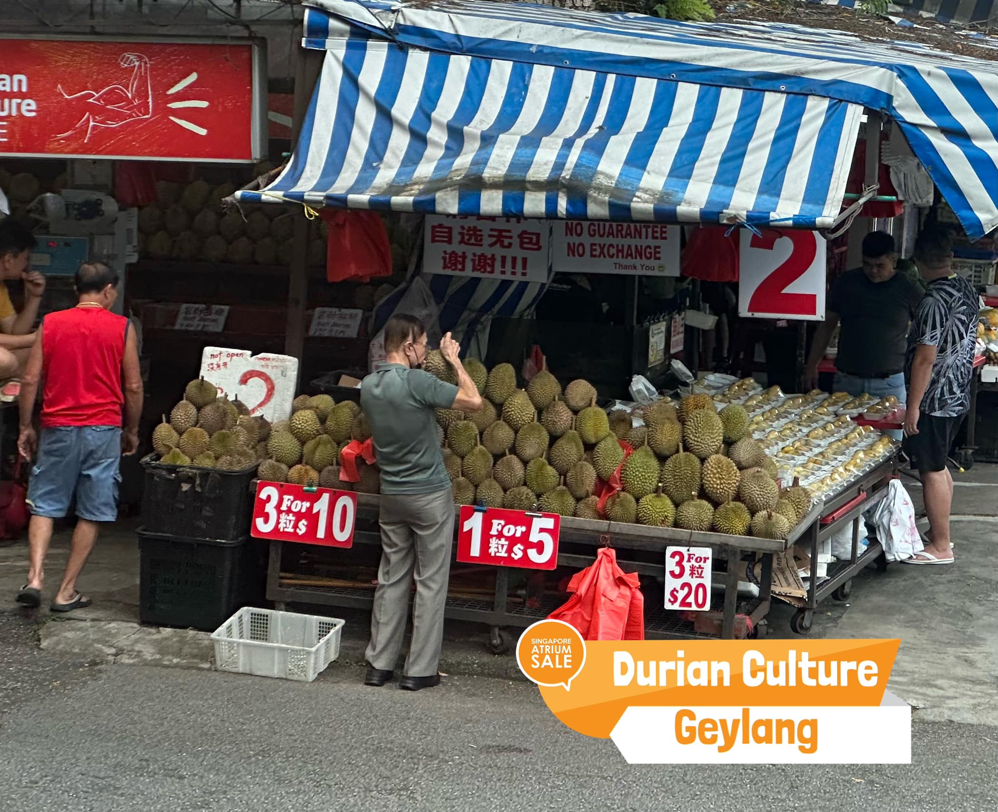 Durian Culture In Geylang Has $2 Durian | Eatbook.sg