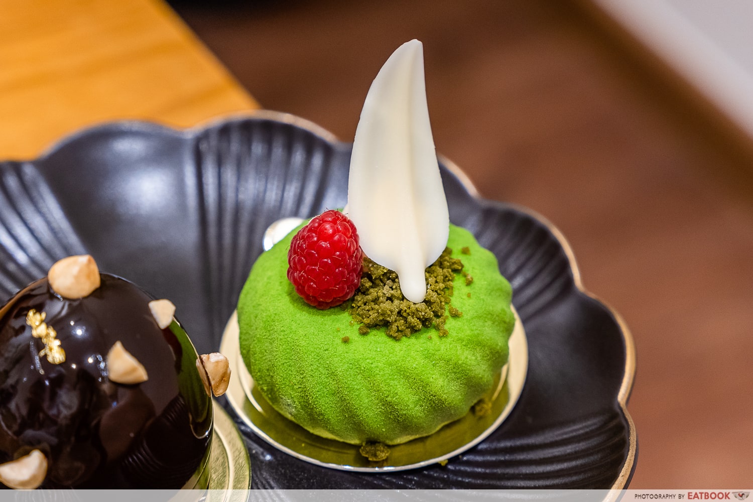 gamo - matcha yuzu lychee cake