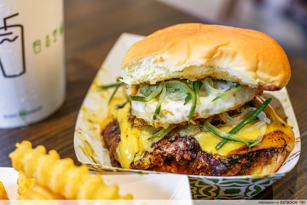 shake shack buah keluak burger establishment