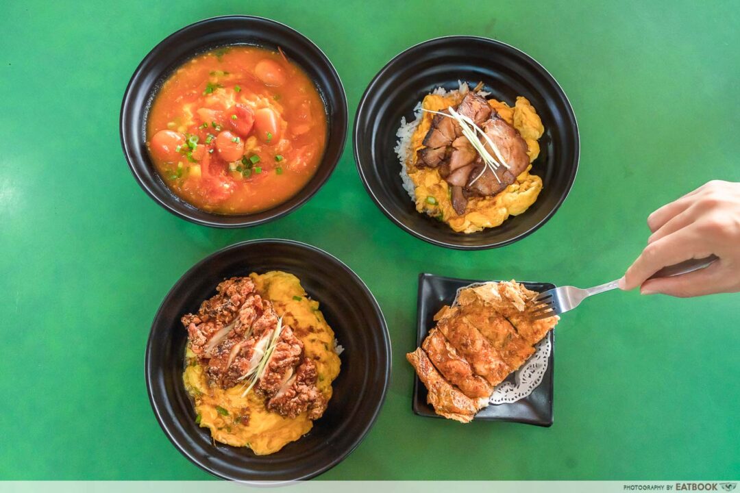 Danlao Review Cheap Scrambled Egg Rice Bowls In Maxwell Food Centre