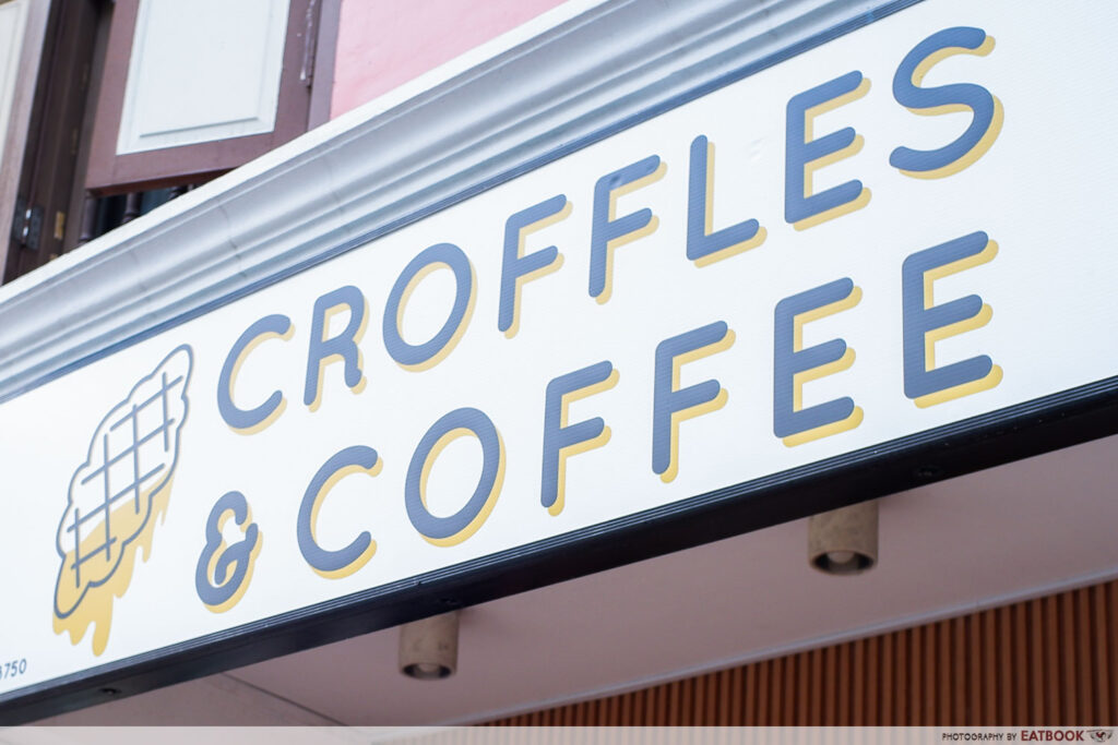 croffles and coffee storefront