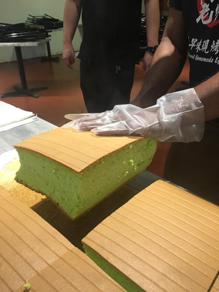 pandan castella cake - ah ma homemade cake