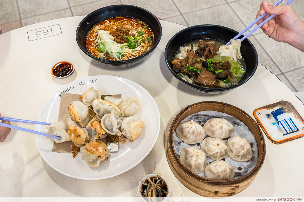 rong xing la mian xiao long bao - flatlay