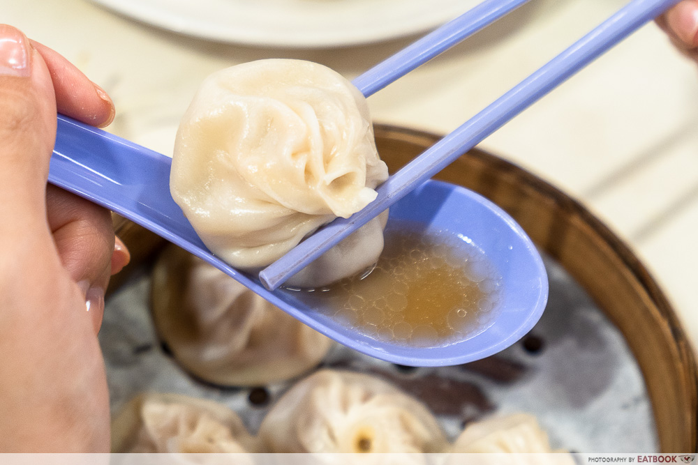 rong xing la mian xiao long bao - xlb soup