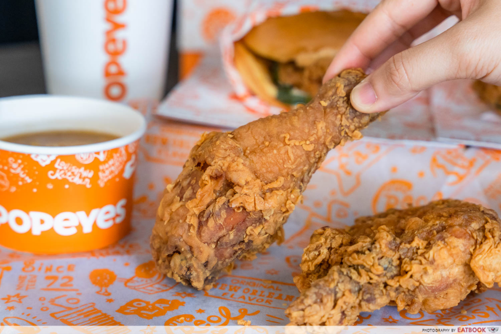 Popeyes First 24 Hour Outlet Opens In Bukit Timah Eatbook Sg   Popeyes Chicken 1024x683 