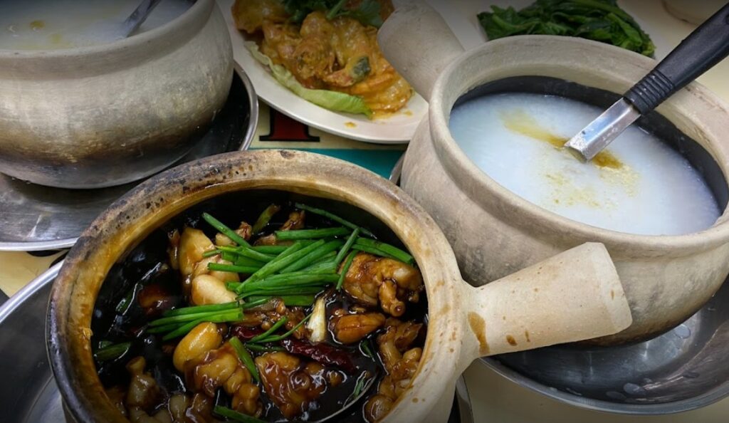 best singapore food - frog porridge