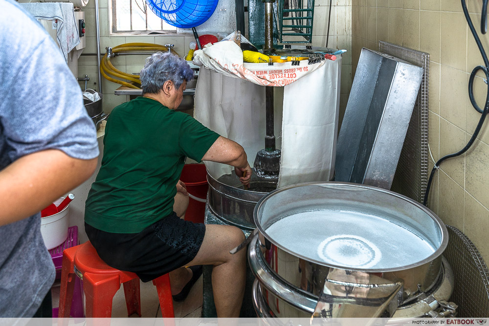 du du cooked food rice flour making