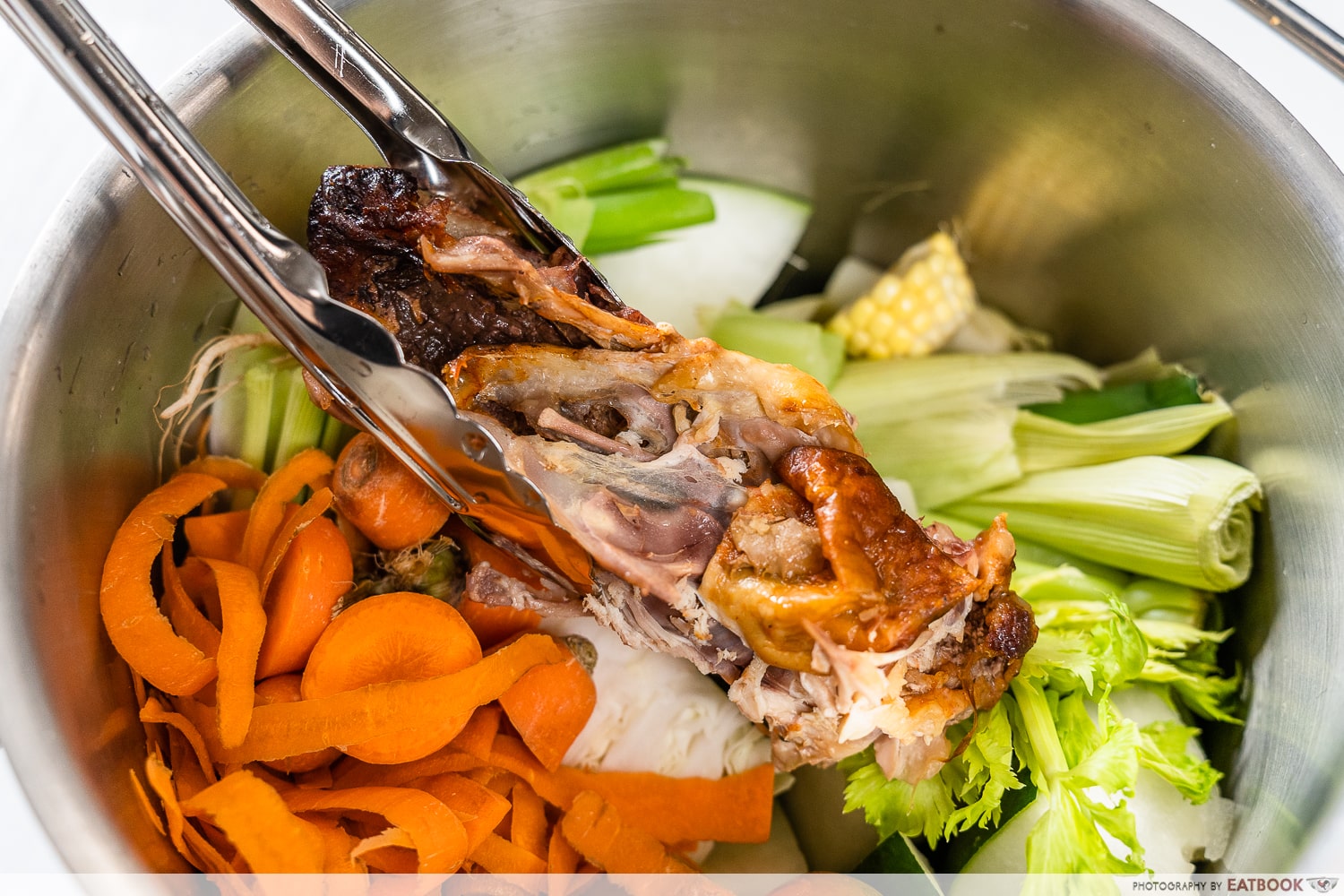 easy hotpot broth recipe - roast chicken carcass