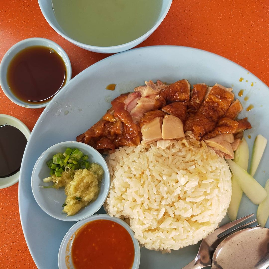 kim seng chicken rice roast leg