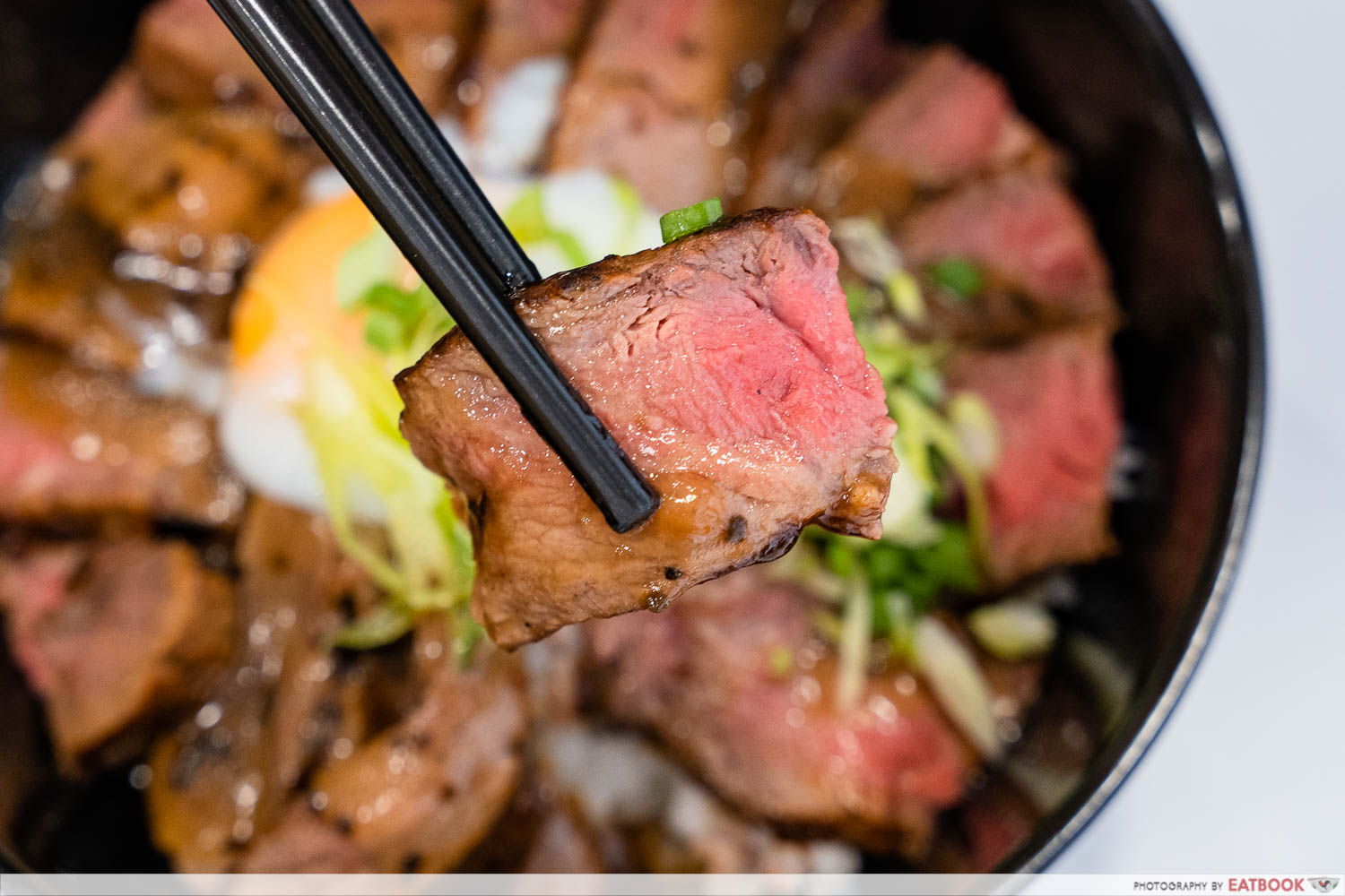 fukudon- truffle wagyu beef close up