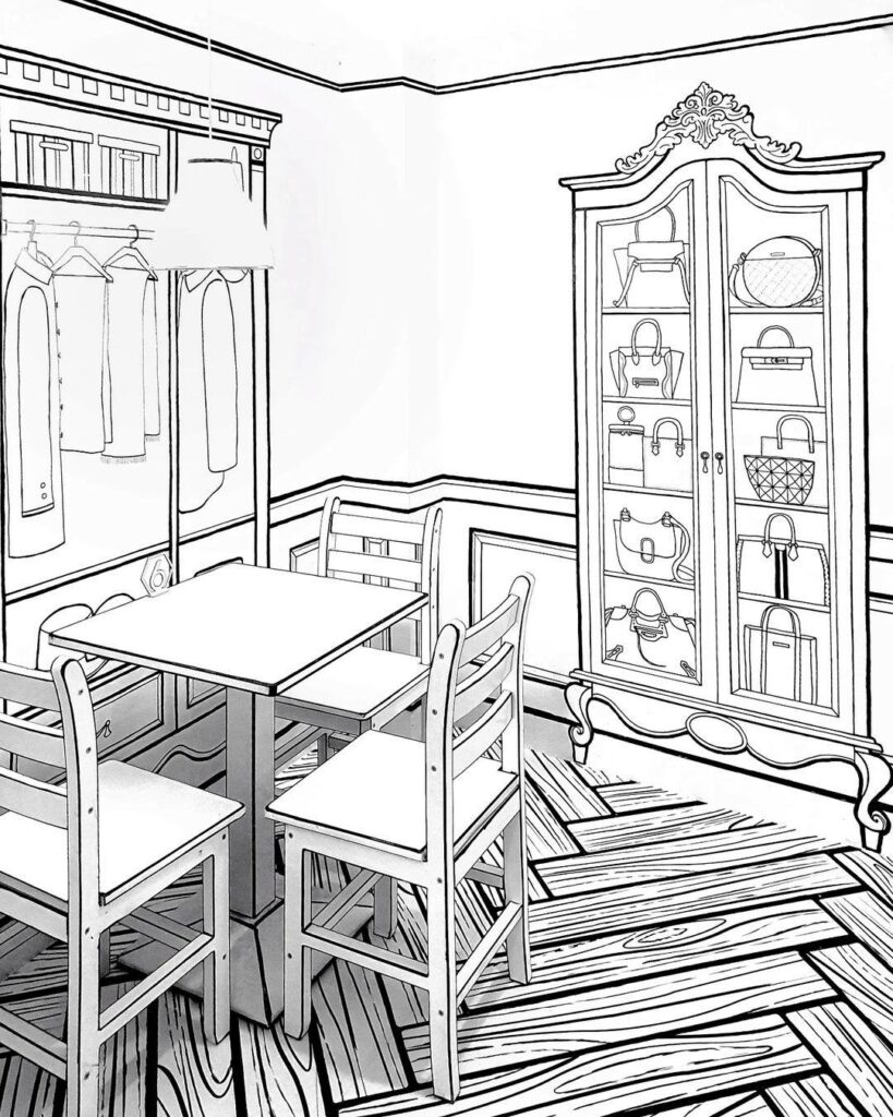 cafe monochrome ambience 2