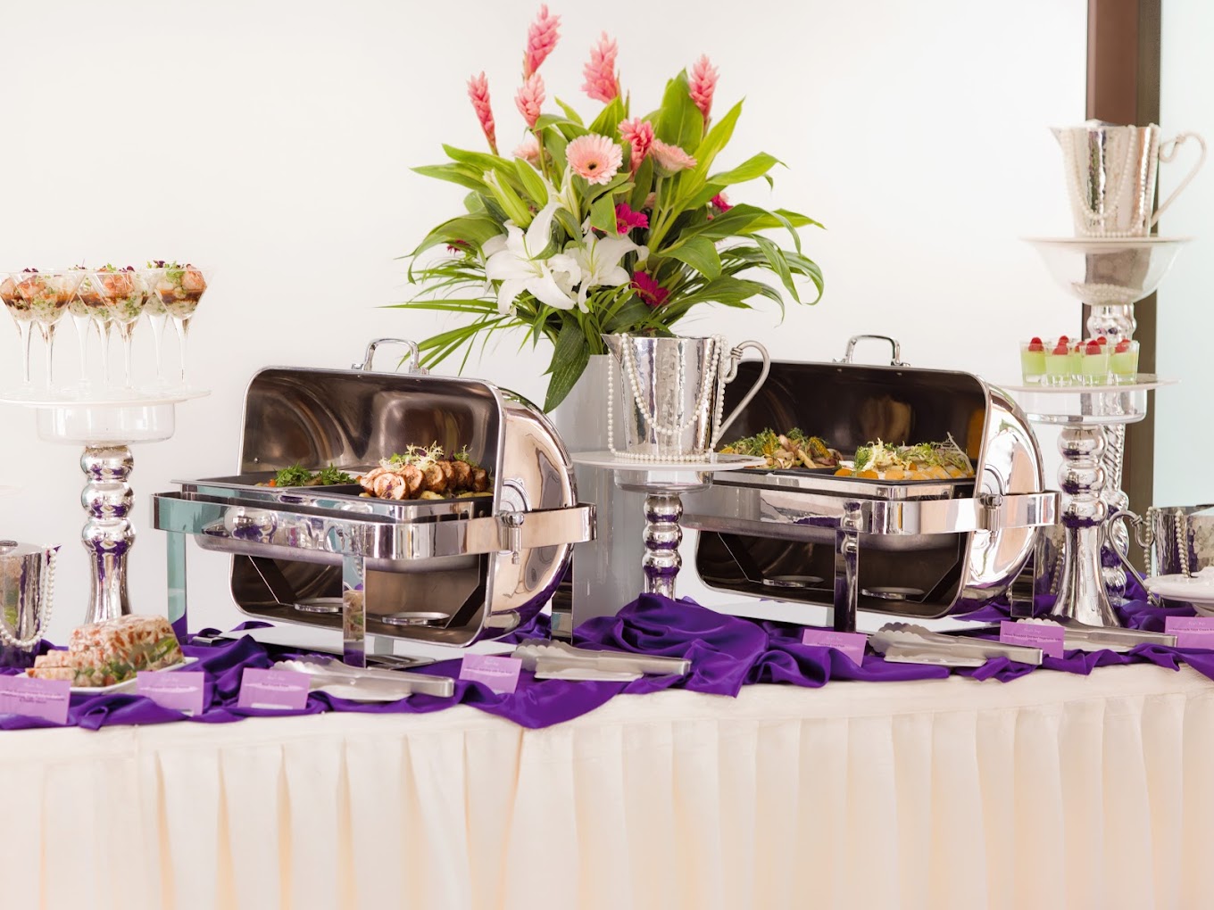 purple sage wedding buffet caterer