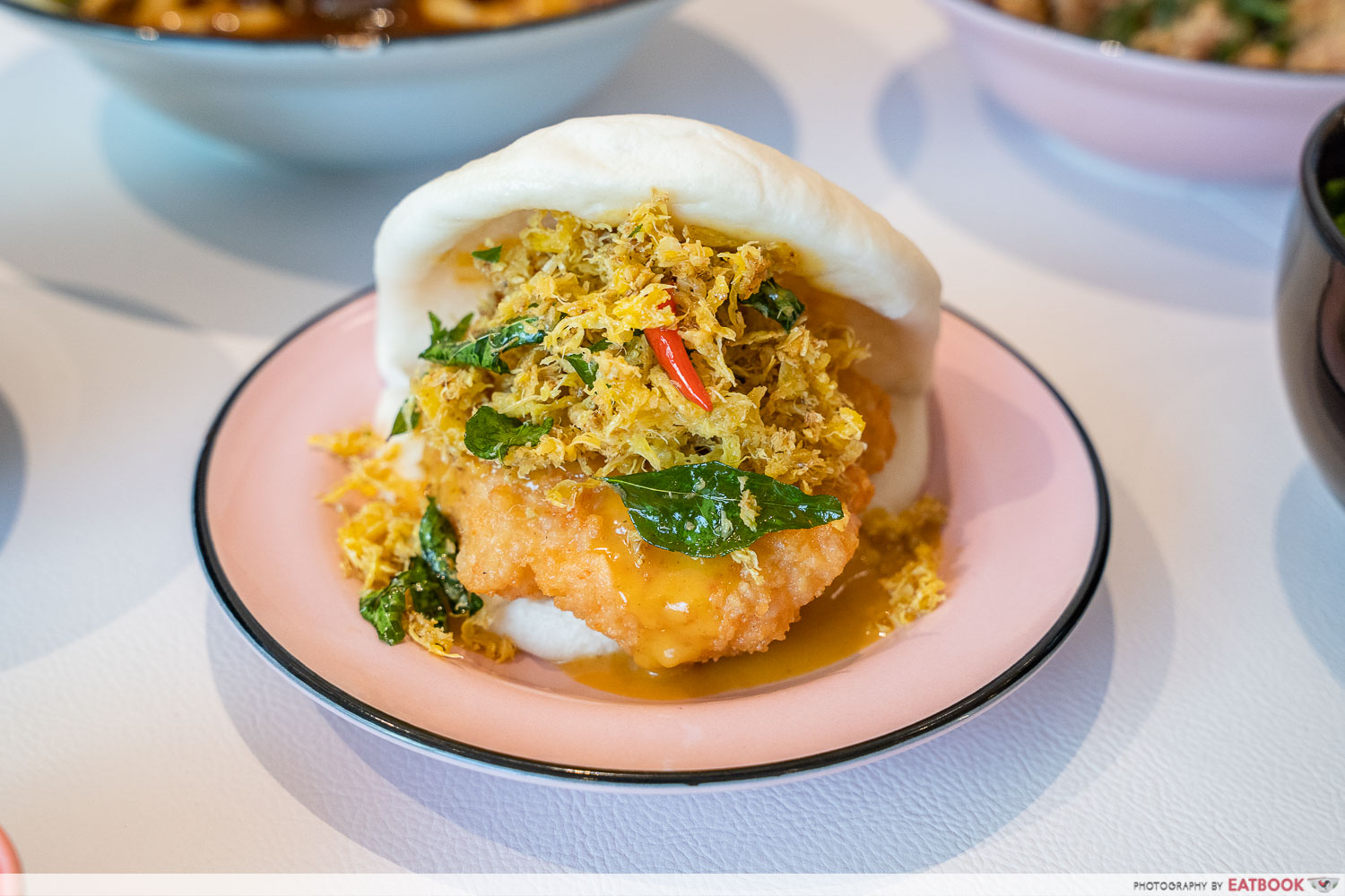 abundance jalan besar - salted egg prawn gua bao