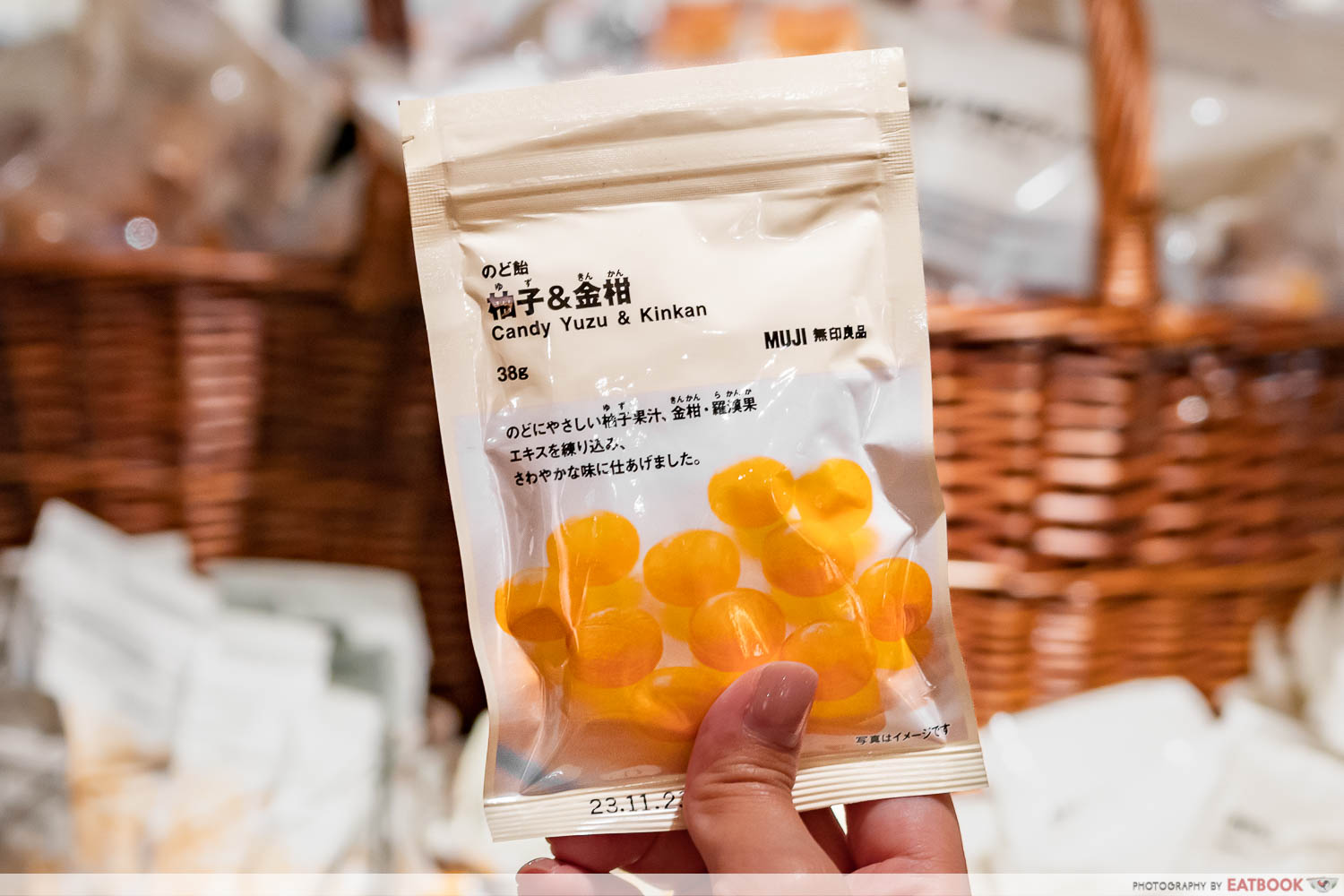 muji snacks - candy yuzu & kinkan