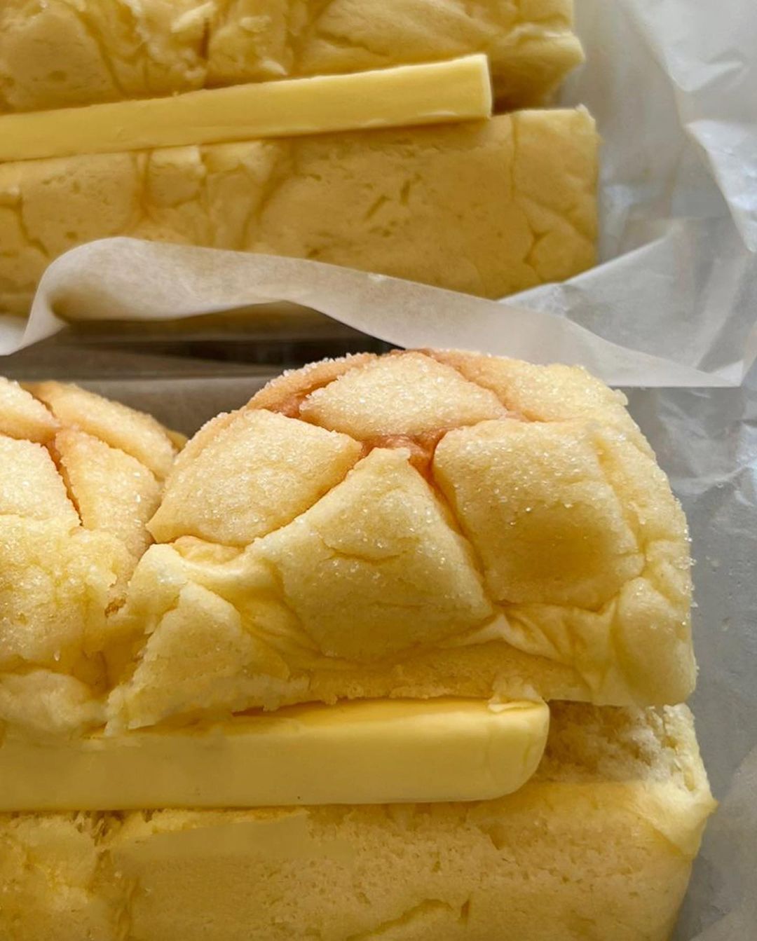 thai baang melon butter bun