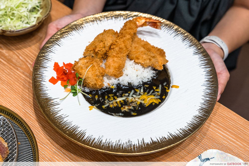 tonkatsu enbiton - seafood black curry rice