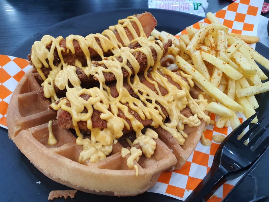 wallyb waffle burger