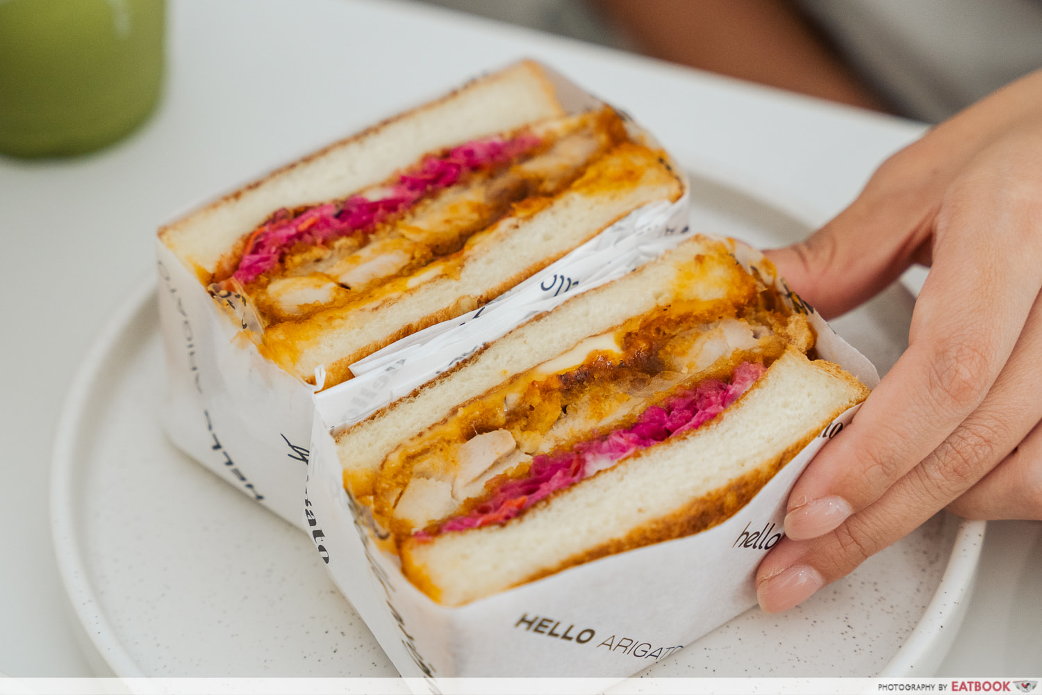 hello arigato everton park - whisky bbq katsu sando