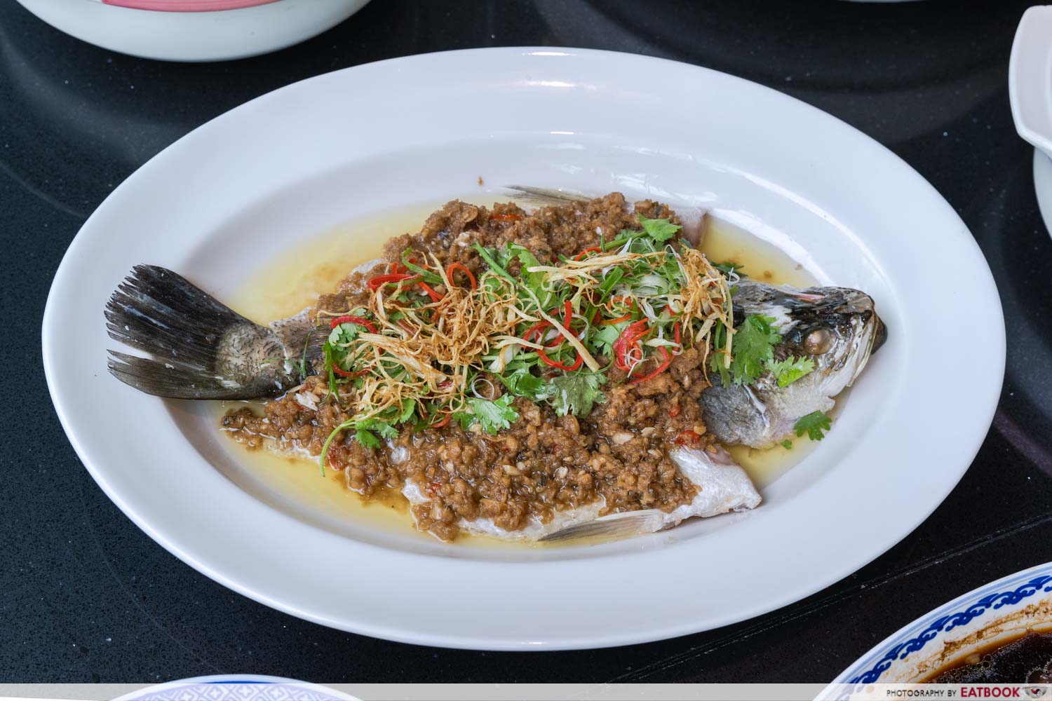 makan at jen parents day - steamed fish