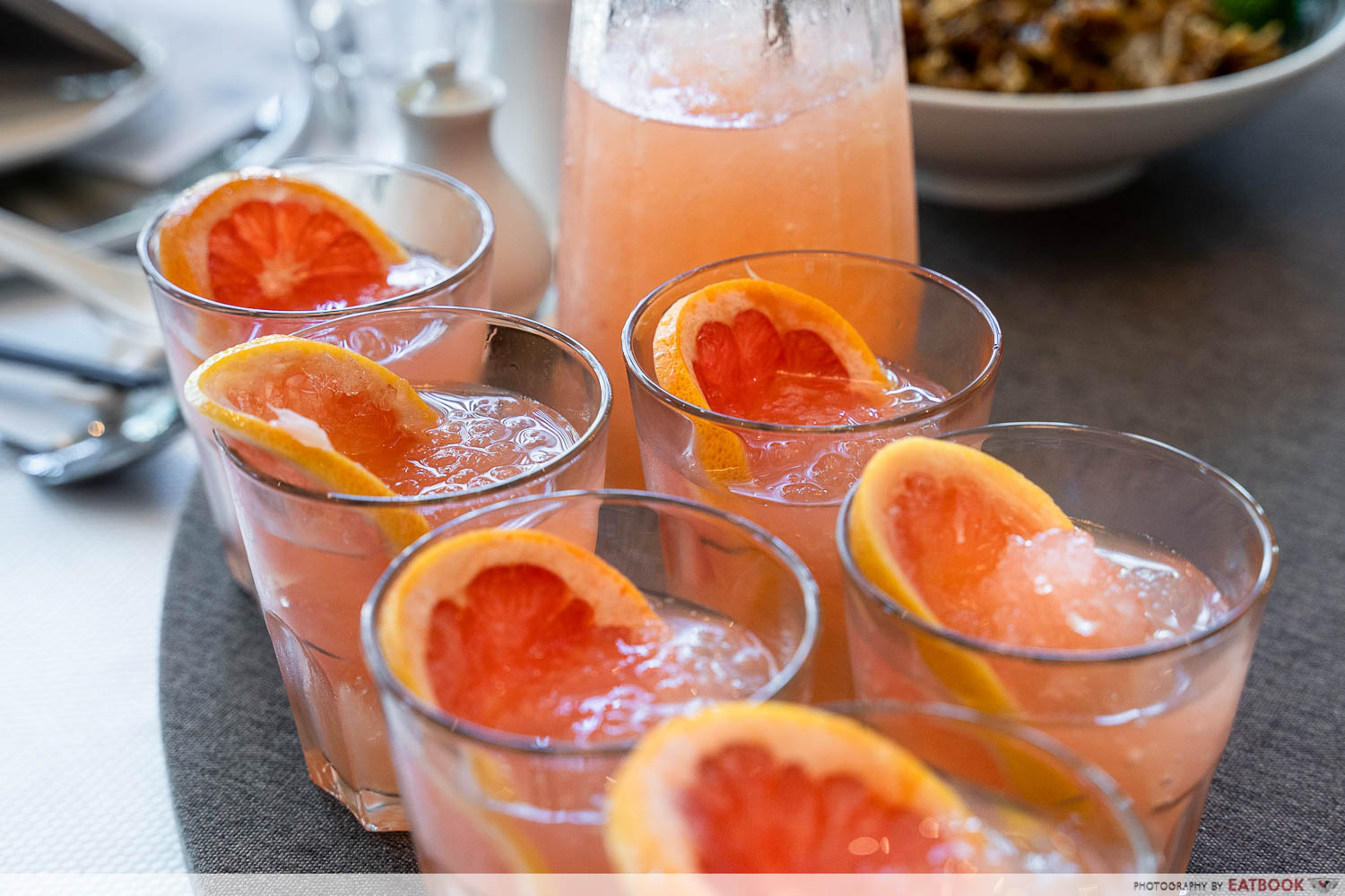 mutiara seafood - grapefruit pomelo chiller in cups