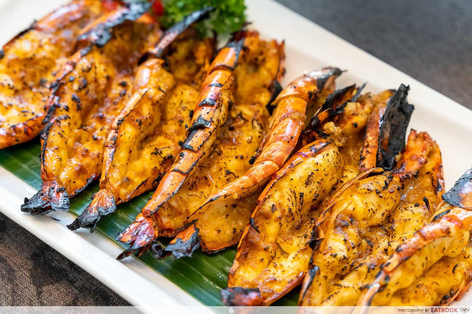 mutiara seafood - jimbaran grilled prawns