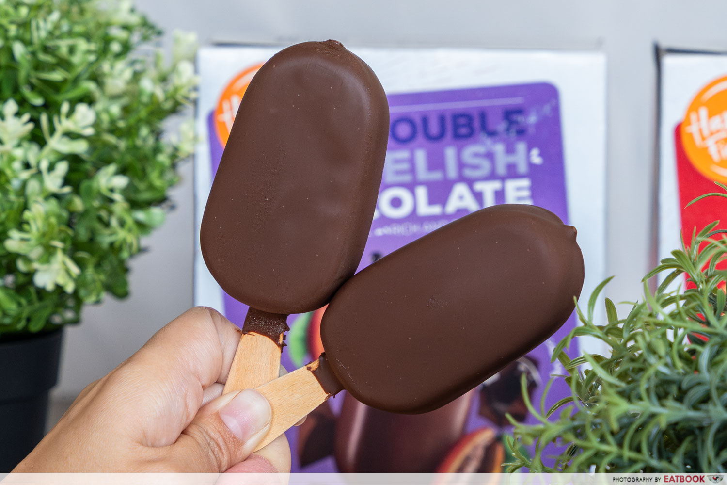 harvest fields ice cream - double delish chocolate
