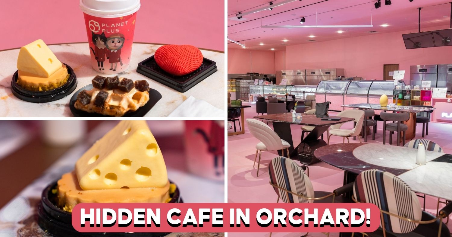 Planet Plus: Massive Pink Cafe Hidden In An Orchard Furniture Shop, Has Cute Cakes And Croffles