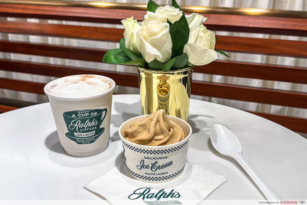 ralph's coffee - hot choc and espresso soft serve