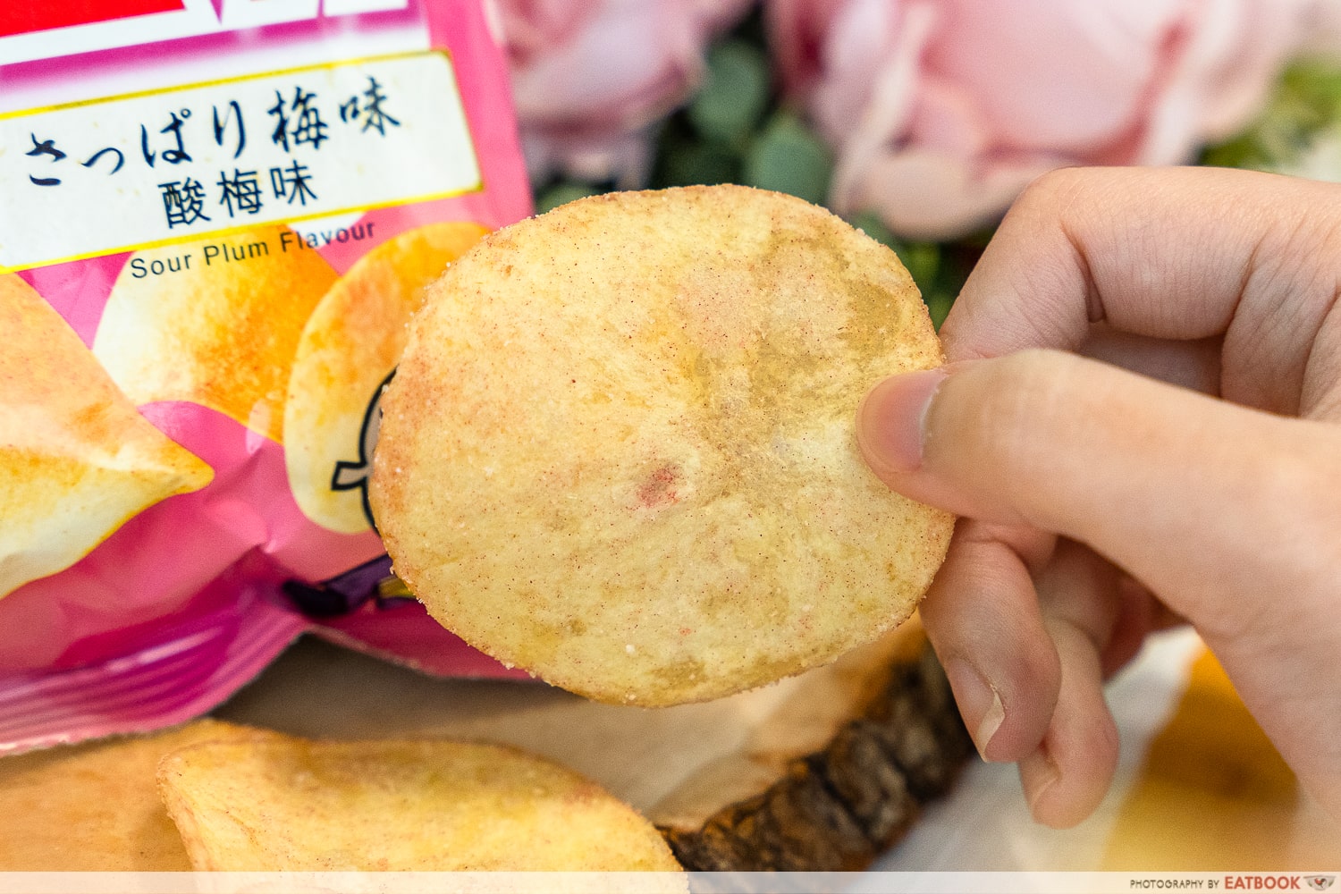 sour plum potato chips