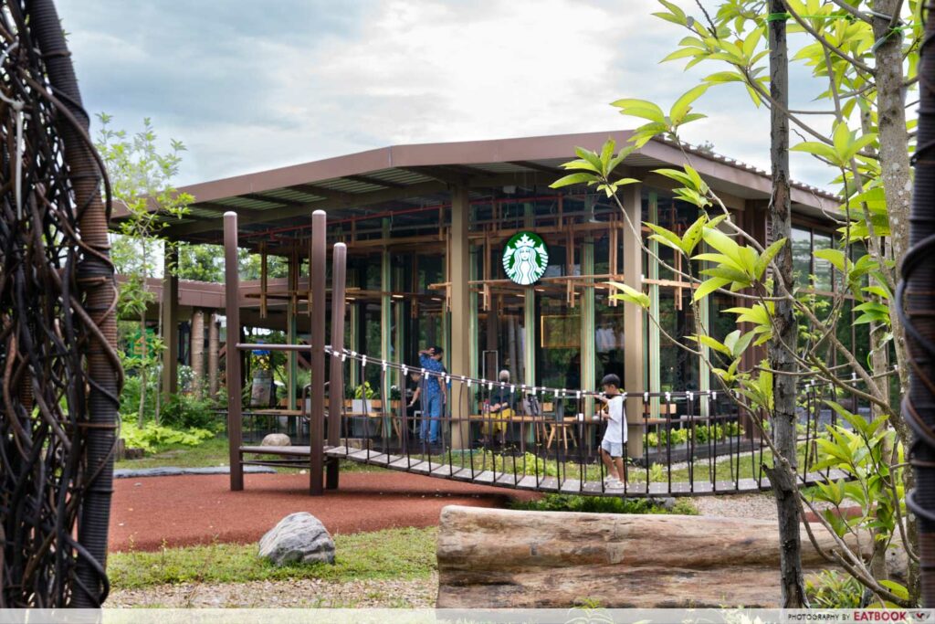 This Starbucks At Bird Paradise Has Beautiful Cabin Vibes Eatbook.sg