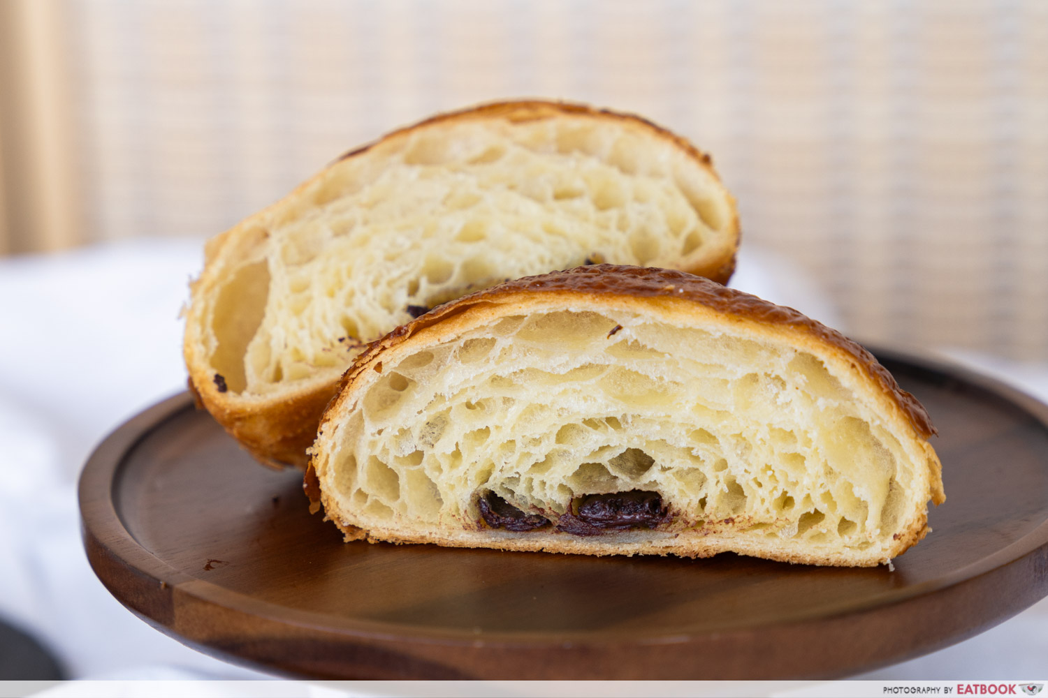 cedric grolet - pain au chocolat cross section