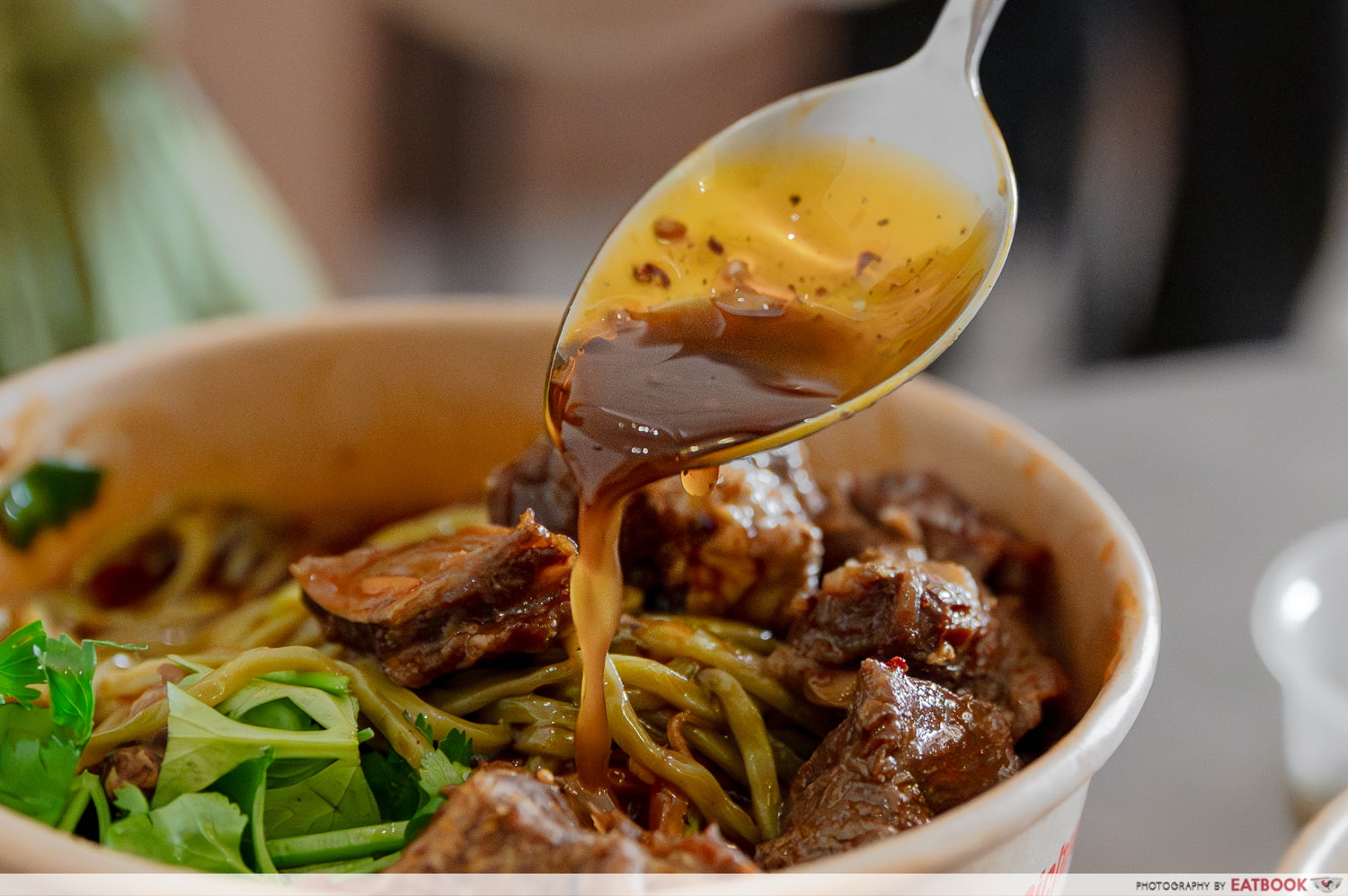 chengdu bowl - savoury braised beef noodle - soup